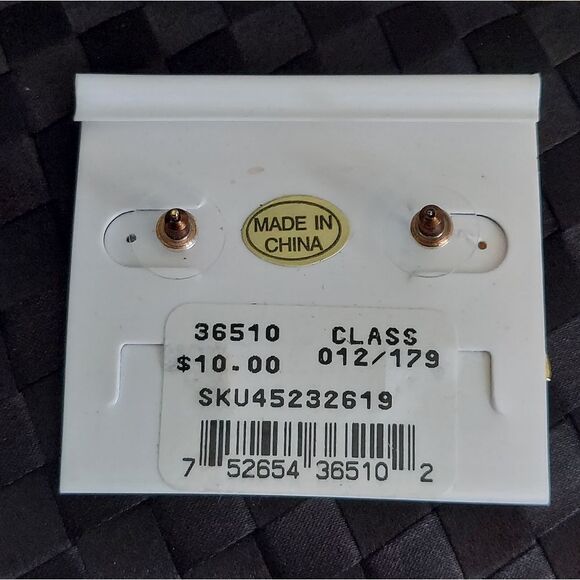 Happy Holidays Candy Cane Earrings - Picture 3 of 3